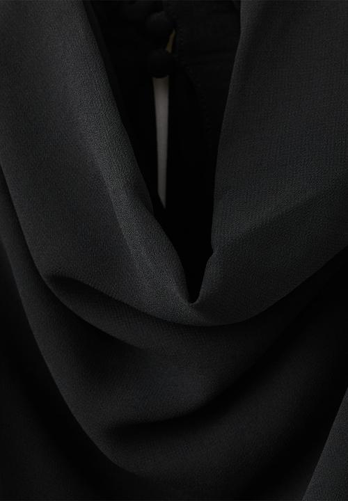 MANGO - Dress menta - black