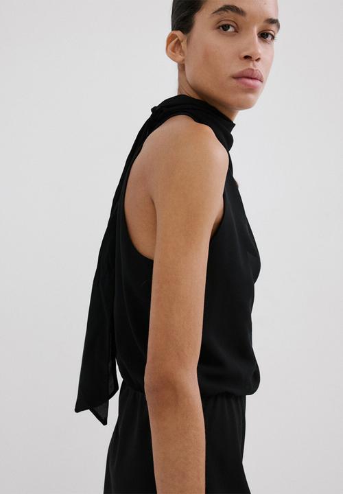 MANGO - Dress menta - black
