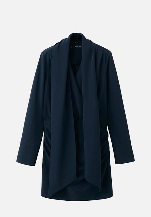 MANGO - Dress rosy - navy