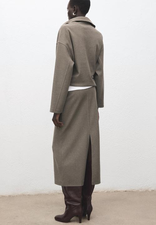 MANGO - Skirt chile - medium brown