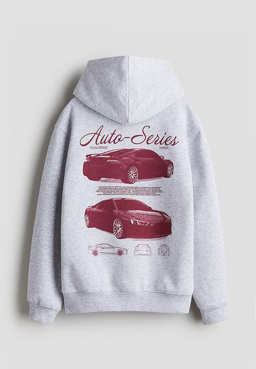 H&M - Hoodie - grey marl cars