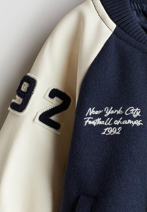 H&M - Baseball jacket - navy blue/n
