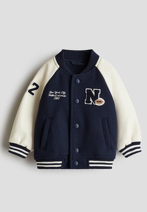 H&M - Baseball jacket - navy blue/n