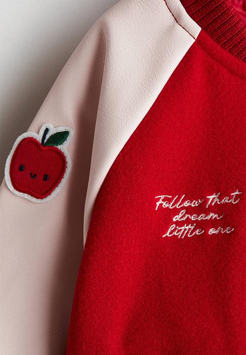 H&M - Baseball jacket - red/a