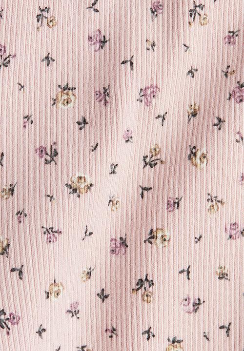 H&M - Flared leggings - light pink floral