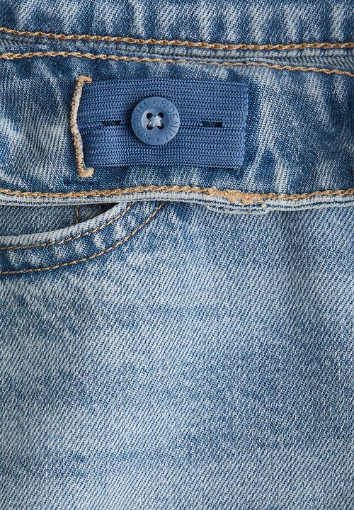 H&M - Loose fit jeans - light denim blue/hello kitty