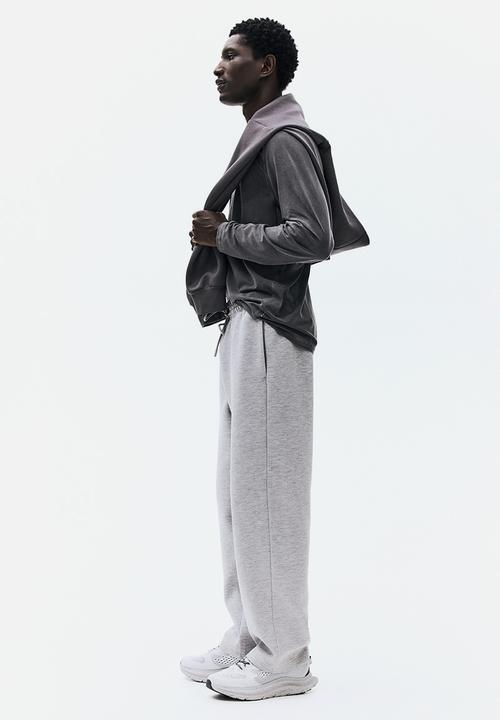 H&M - Regular fit sports joggers - light grey marl 