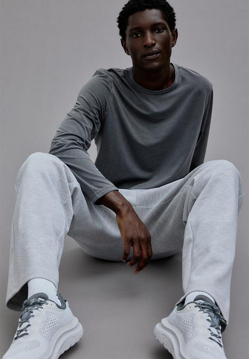 H&M - Regular fit sports joggers - light grey marl 