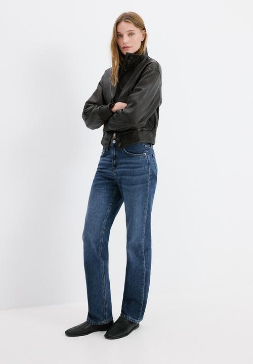 MANGO - Jeans matilda  -  open blue