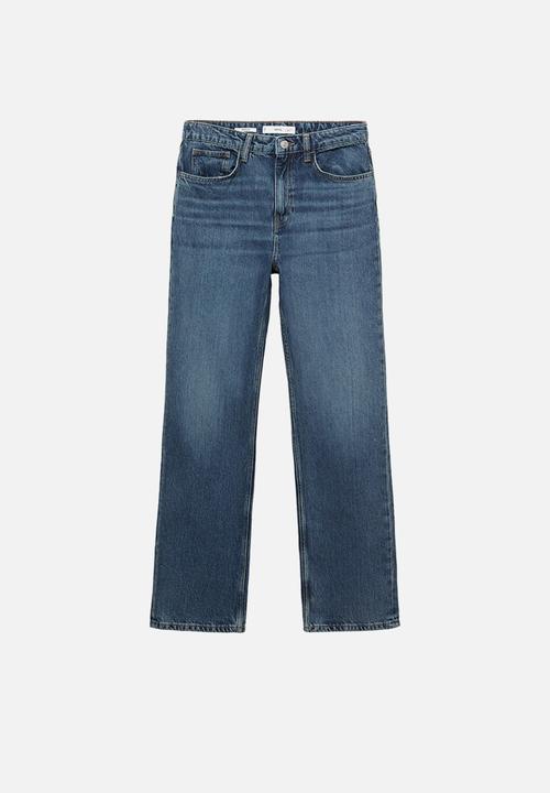 MANGO - Jeans matilda  -  open blue