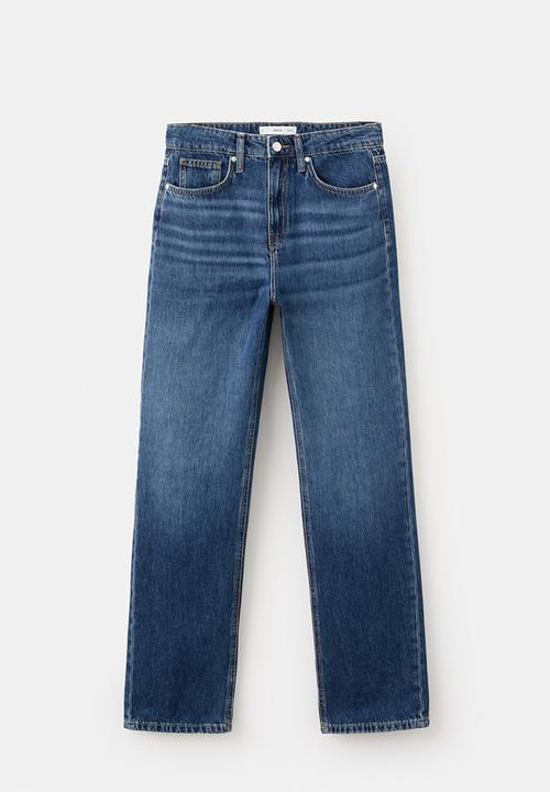 MANGO - Jeans matilda  -  open blue