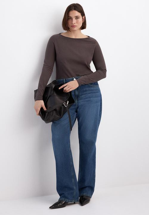 MANGO - Jeans matilda  -  open blue