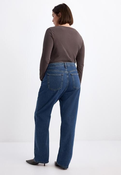 MANGO - Jeans matilda  -  open blue