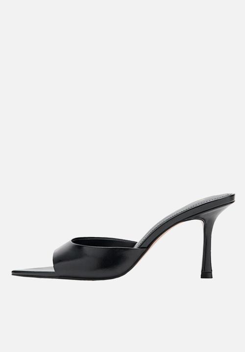 MANGO - Pepybl stiletto mule heel - black