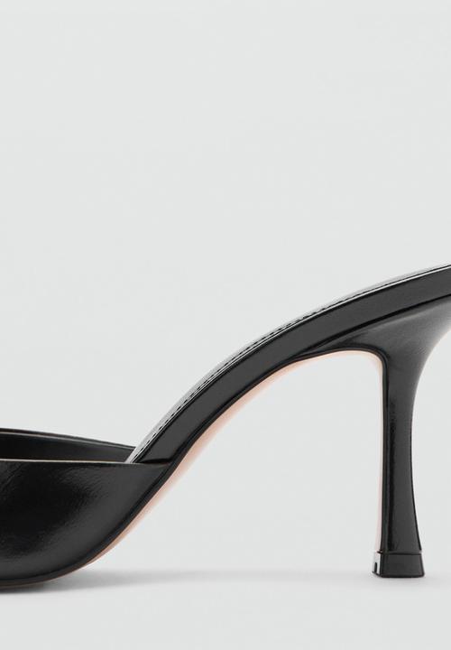 MANGO - Pepybl stiletto mule heel - black