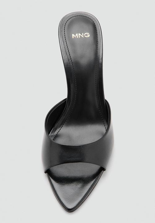 MANGO - Pepybl stiletto mule heel - black