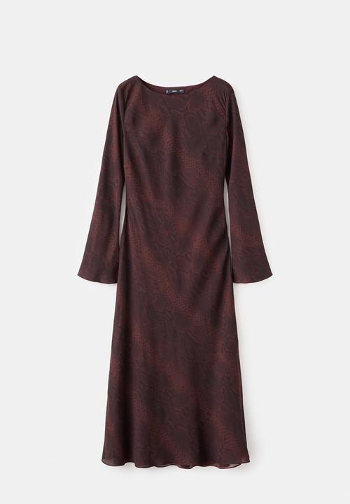 MANGO - Dress alegra - dark red