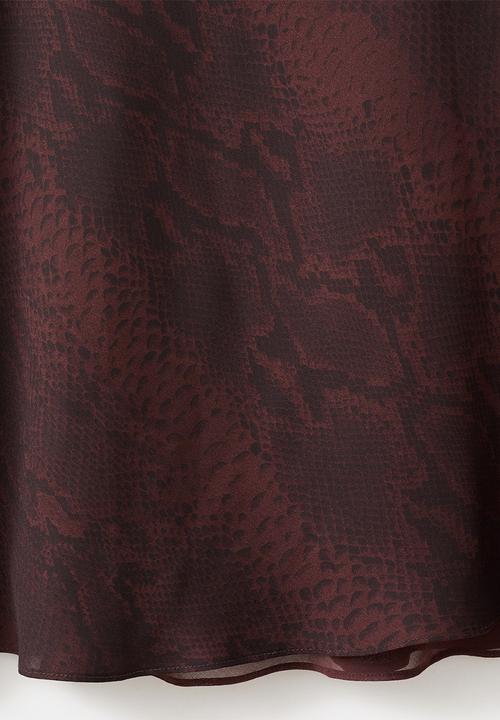 MANGO - Dress alegra - dark red