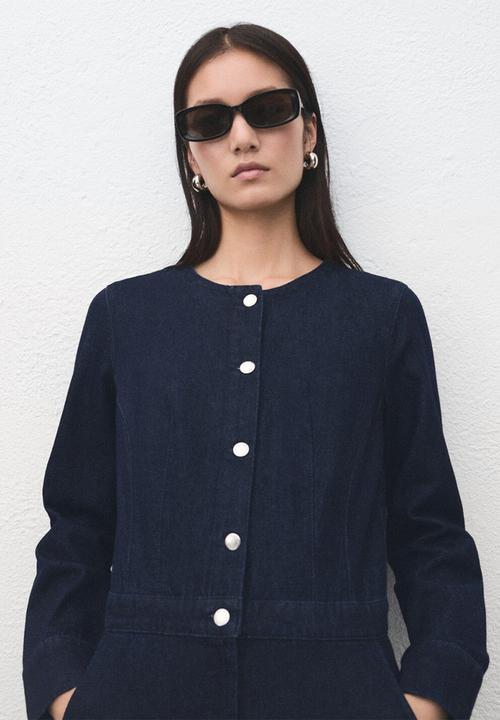 MANGO - Jumpsuit aylin - open blue