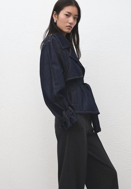 MANGO - Trousers wasabi - medium gray