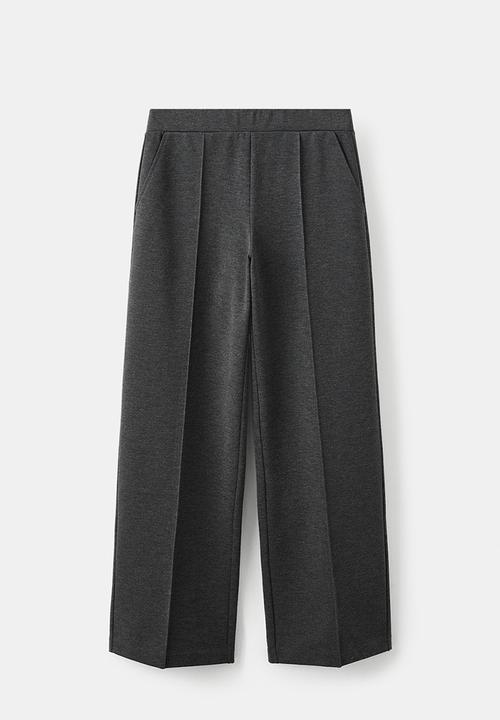 MANGO - Trousers wasabi - medium gray