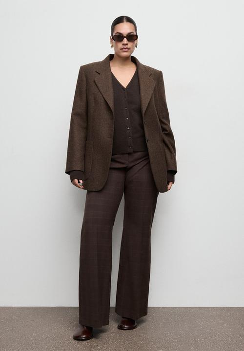 MANGO - Cardigan simone - dark brown