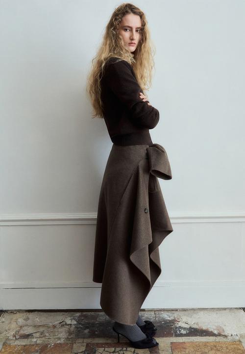MANGO - Cardigan simone - dark brown