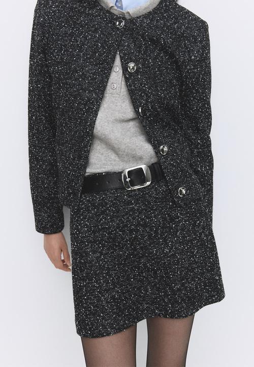 MANGO - Skirt melca - black