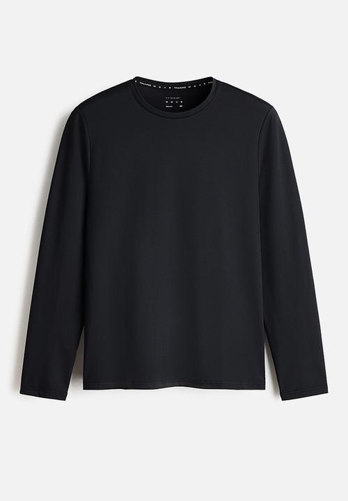 H&M - Long-sleeved sports top with drymove™ - black
