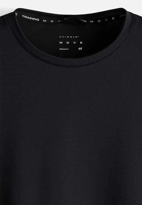 H&M - Long-sleeved sports top with drymove™ - black