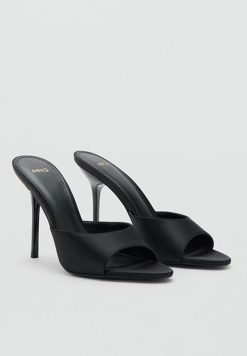 MANGO - Maiten stiletto mule heel - black