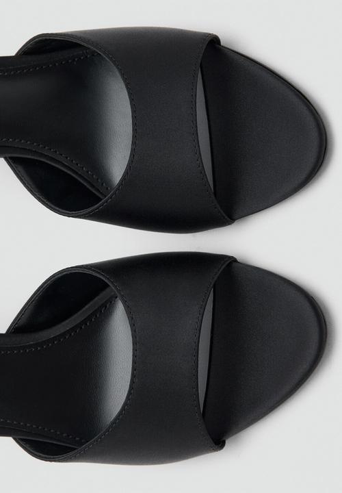 MANGO - Maiten stiletto mule heel - black