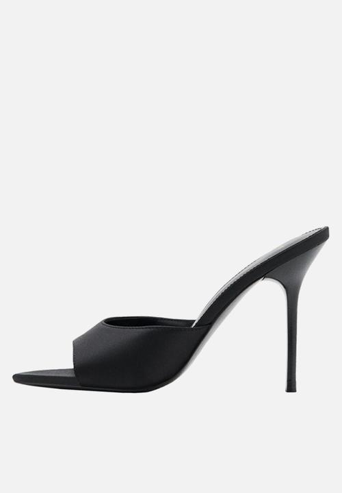 MANGO - Maiten stiletto mule heel - black