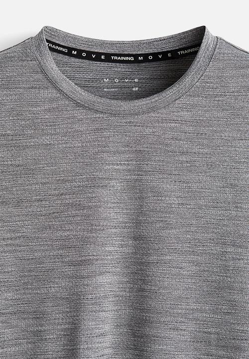H&M - Long-sleeved sports top with drymove™ - grey marl