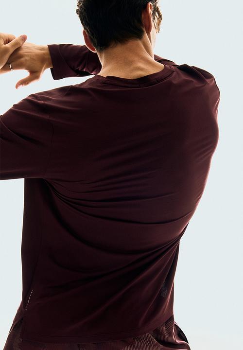 H&M - Long-sleeved sports top with drymove™ - light burgundy
