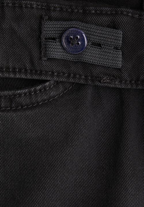 H&M - Wide leg twill trousers - denim black