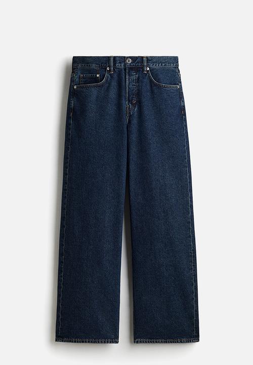 H&M - Loose straight jeans - dark denim blue 