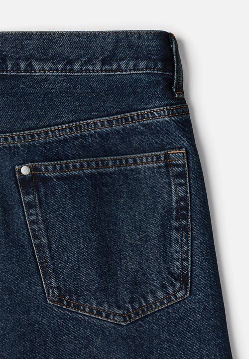 H&M - Loose straight jeans - dark denim blue 