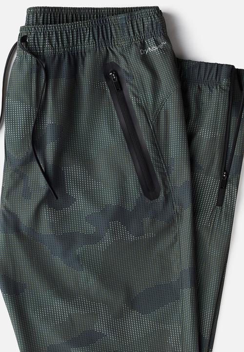 H&M - Regular fit sports joggers with drymove™ - dark green patterned