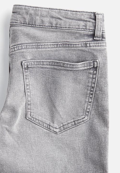 H&M - Flared low jeans - denim grey 