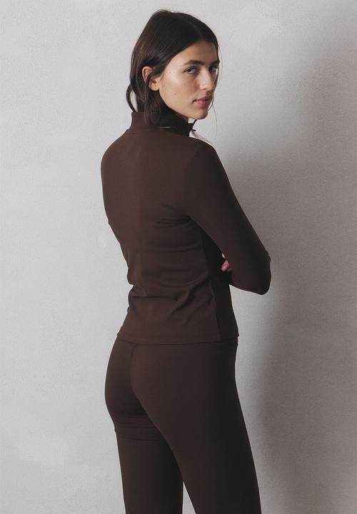 H&M - Zip-through sports jacket with softmove™ - brown