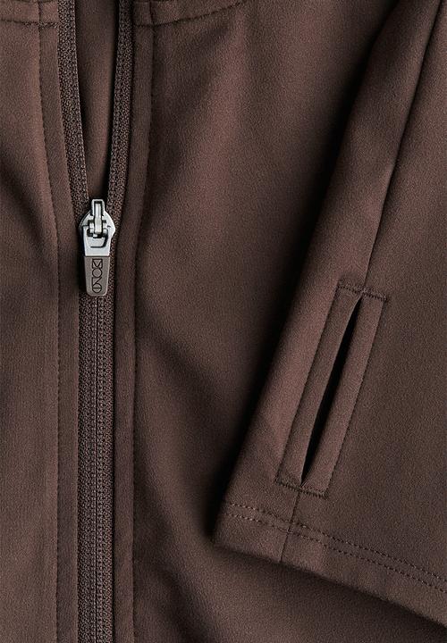 H&M - Zip-through sports jacket with softmove™ - brown