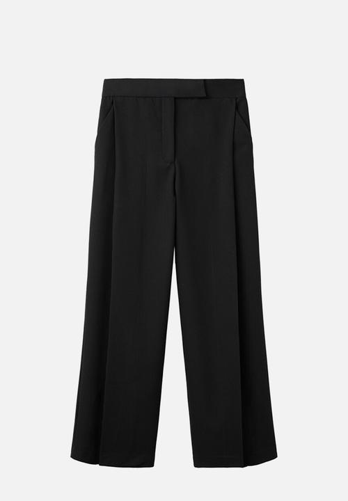 MANGO - Trousers milo - black
