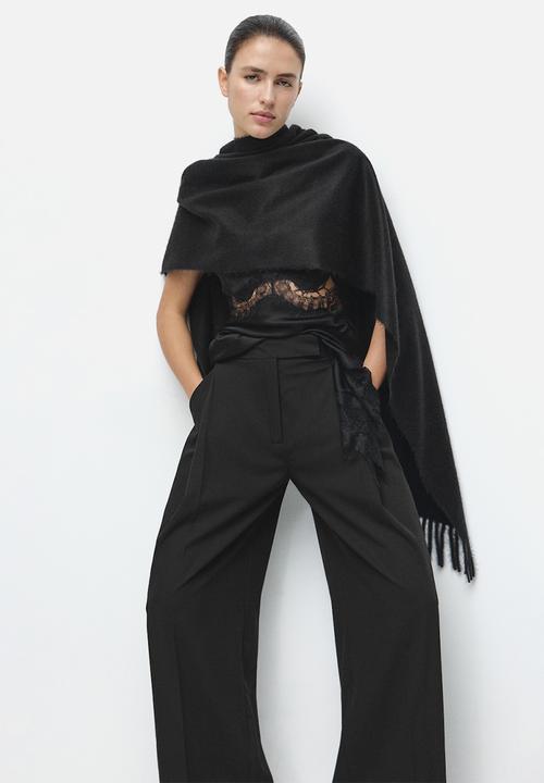 MANGO - Trousers milo - black