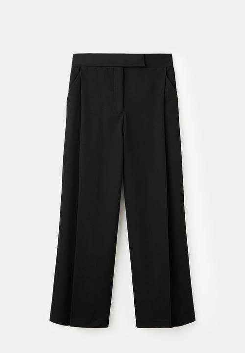 MANGO - Trousers milo - black