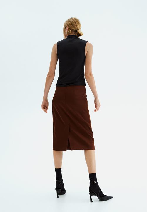 H&M - Pencil skirt - dark brown