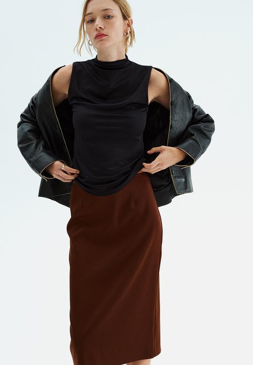 H&M - Pencil skirt - dark brown