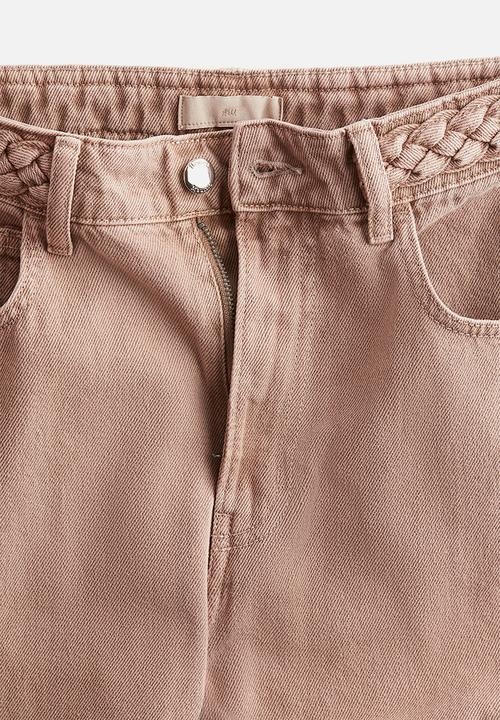 H&M - Wide high jeans - beige