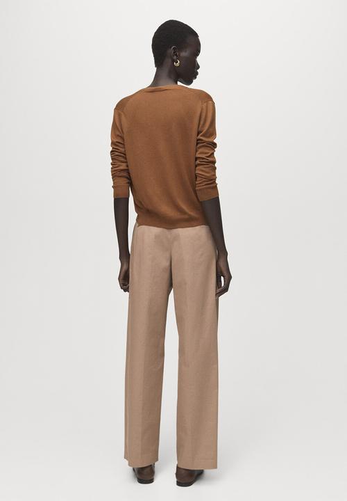 MANGO - Cardigan luccav - medium brown