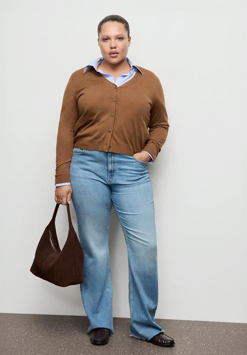 MANGO - Cardigan luccav - medium brown